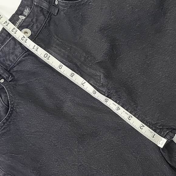 Boohoo BLUE Black Distressed High Waist Jeans SZ 10 - Picture 7 of 14